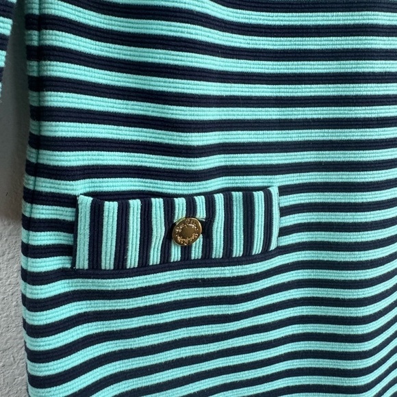 LILLY PULITZER ‘Charlene’ Shift Dress Gold Buttons - Picture 6 of 13